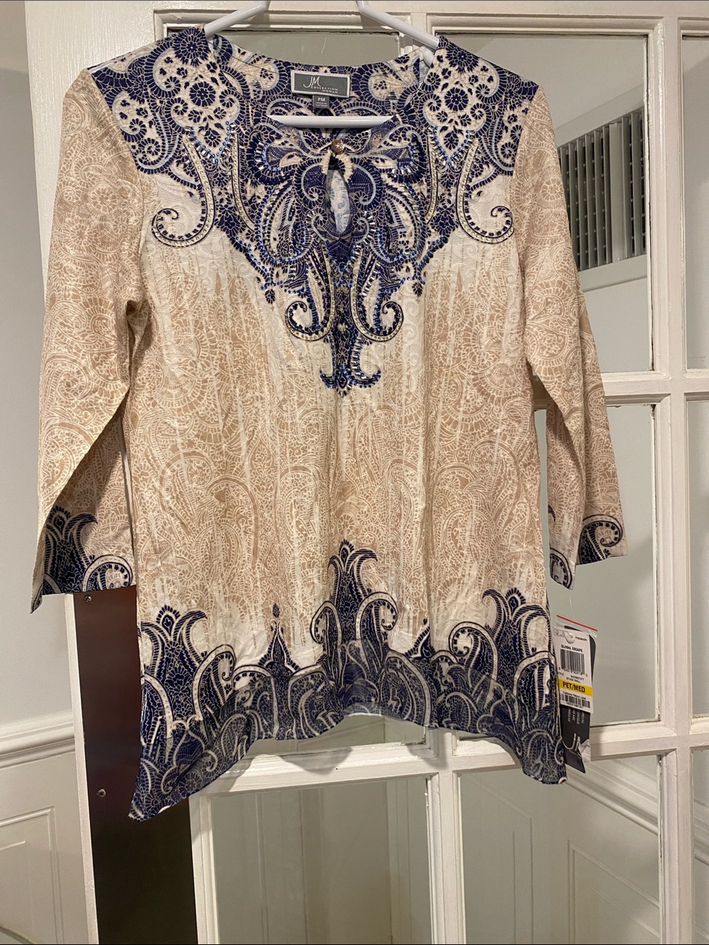 JM Collection size Petite Medium top New With Tags